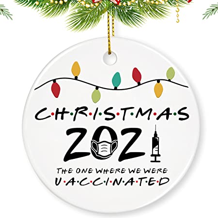 Photo 1 of 2021 Ornament, Touber Christmas Ornaments 2021 Quarantine Christmas Decorations 2021 Ornaments for Christmas Tree Commemorative Ornament - 2021 Funny Home Decoration