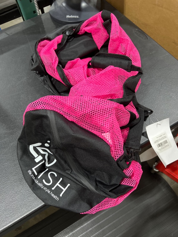 Photo 2 of LISH Mesh Dive Bag - XL Multi-Purpose Equipment Diving Duffle Gear Tote, Ideal for Scuba, Snorkeling, Surfing and More, Pink