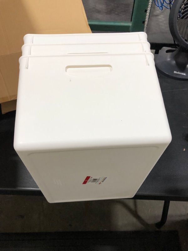 Photo 1 of 3ct Large Plastic Rectangle Storage Bin White - Bullseye's Playground™


