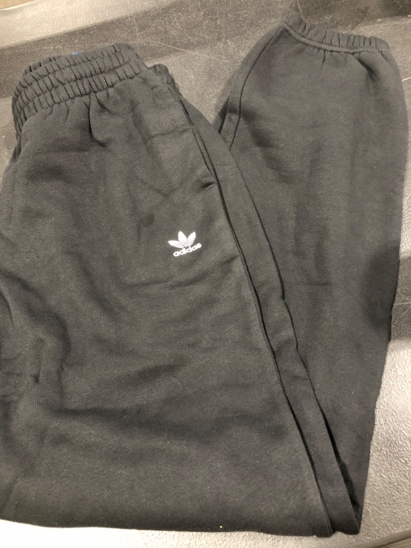 Photo 1 of ADIDAS Black Men's Sweatpants, Regular Fit Coupe Standard, Medium 