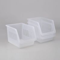 Photo 1 of 3ct Large Plastic Stackable Storage Bin Clear - Bullseye's Playground™

