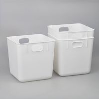 Photo 1 of 3ct Large Plastic Cube Storage Bin White - Bullseye's Playground™

