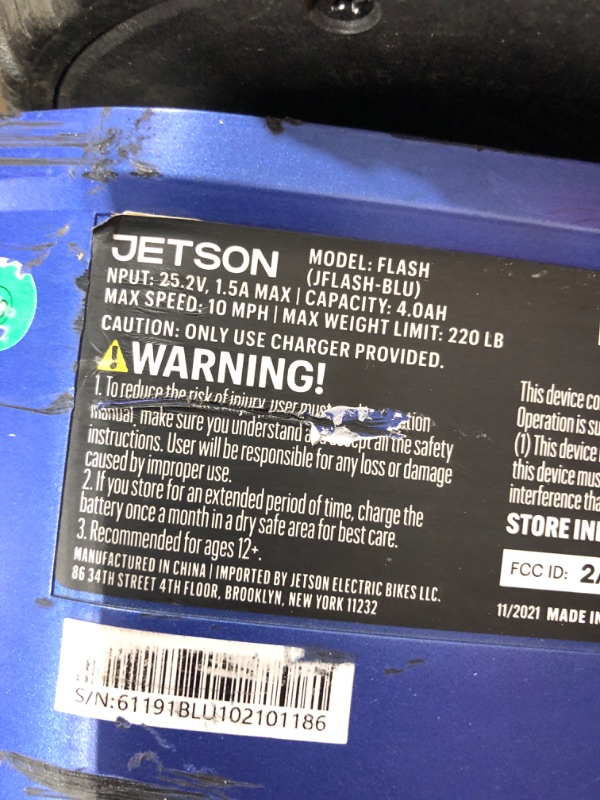 Photo 4 of Jetson Flash Self Balancing Hoverboard with Built in Bluetooth Speaker | Includes All Terrain Tires, Reach Speeds up to 10 MPH | Range of Up to 12 Miles, Ages 13+
