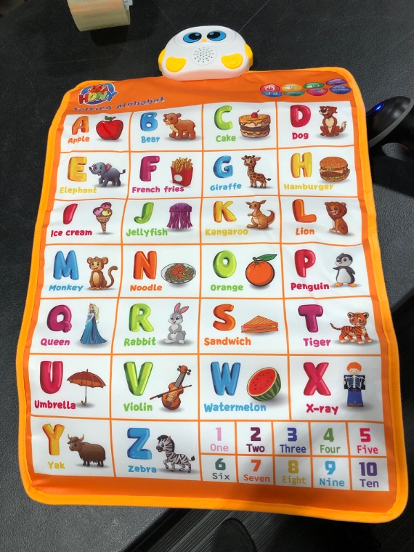 Photo 2 of Electronic Alphabet Wall Chart, Talking ABC Interactive Alphabet Poster at Daycare, Preschool, Kindergarten for Toddlers, Kids Educational Learning Toys Birthday Gifts for 1 2 3 4 Year Old Girls Boys
