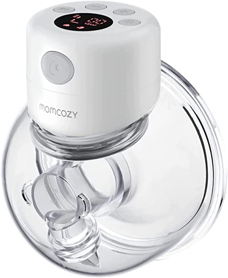 Photo 1 of (Pack of 1) Momcozy Wearable Breast Pump S12, LCD Hands-Free Pump, 2 Mode & 9 Levels Adjustable for Comfortable Pumping, Low Noise & Painless Electric Breastfeeding Pump, 24mm Flange
