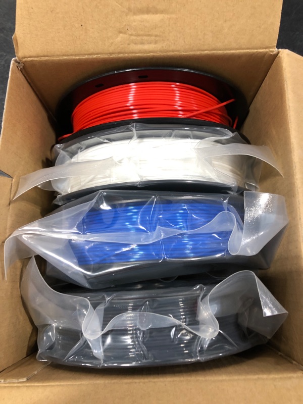 Photo 2 of 1.75mm PLA Filament Set 1kg/2.2Lbs (4 pcs, each 250g/0.55Lbs ) for 3D Printer 3D Printer Filament
