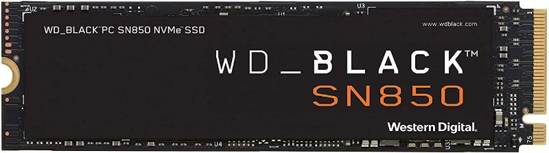 Photo 1 of WD_BLACK 1TB SN850 NVMe Internal Gaming SSD Solid State Drive - Gen4 PCIe, M.2 2280, 3D NAND, Up to 7,000 MB/s - WDS100T1X0E
