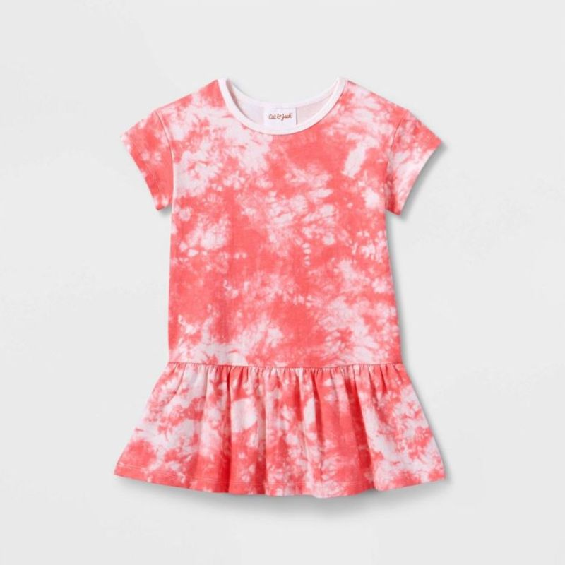 Photo 1 of 12 Pack - Toddler Short Sleeve Knit Dress - Cat & Jack™ Size 3T