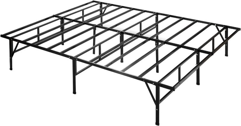 Photo 1 of ZINUS SmartBase Compack Mattress Foundation / 14 Inch Metal Bed Frame / No Box Spring Needed / Sturdy Steel Slat Support, Queen
