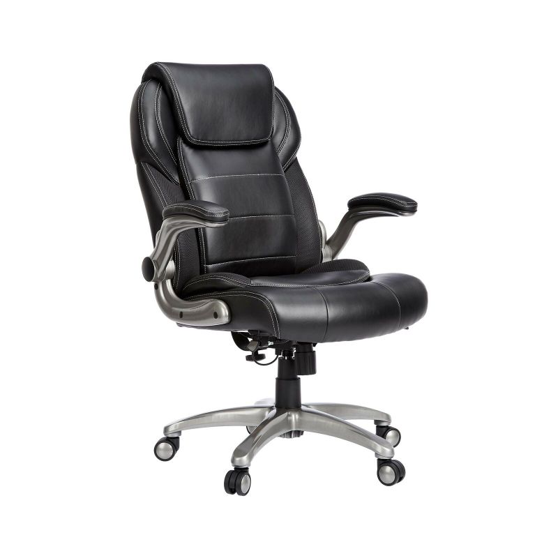 Photo 1 of AmazonCommercial Ergonomic High-Back Bonded Leather Executive Chair with Flip