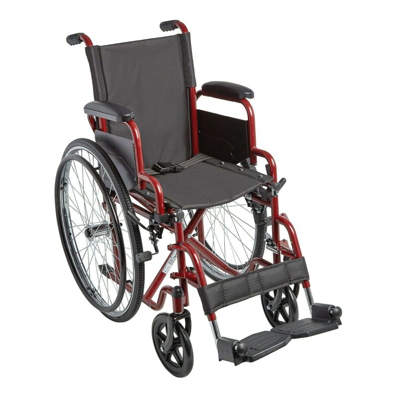 Photo 1 of Ziggo Pediatric Manual Wheelchair 14" Wide Seat Lightweight ZG1400 SwingAway (Orange)