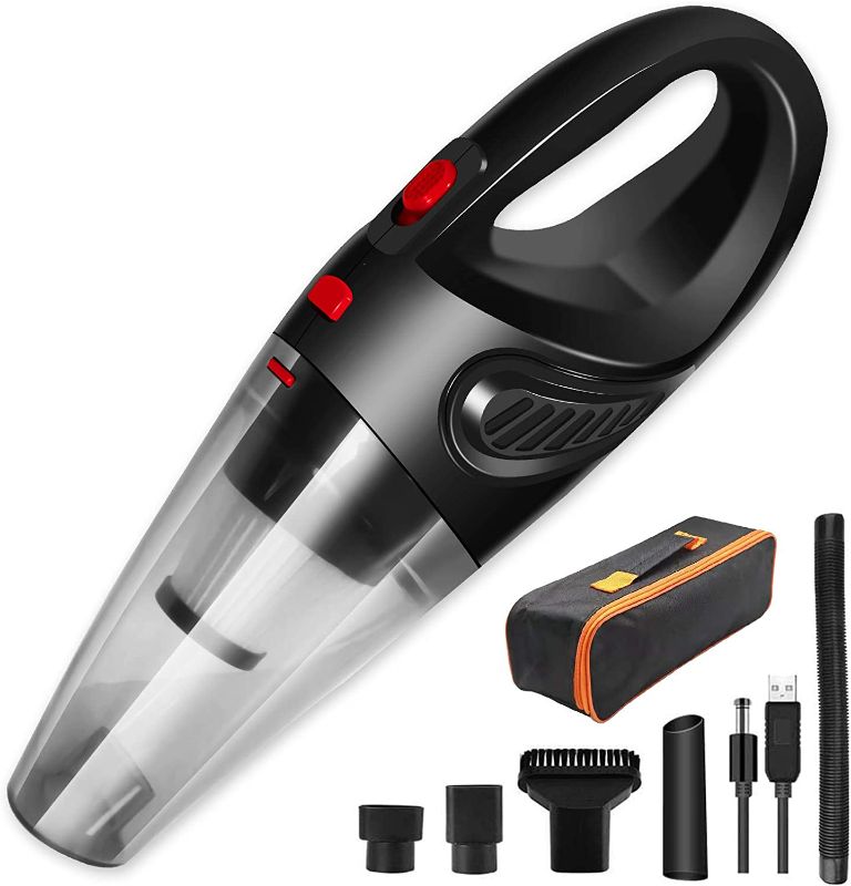Photo 1 of Handheld Vacuum Cordless, Rechargeable Car Vacuum Cordless Cleaner Dust Buster Wet Dry Powerful Portable Hand Vacuum Light Weight for Pet Hair, Home, and Car Cleaning Gift