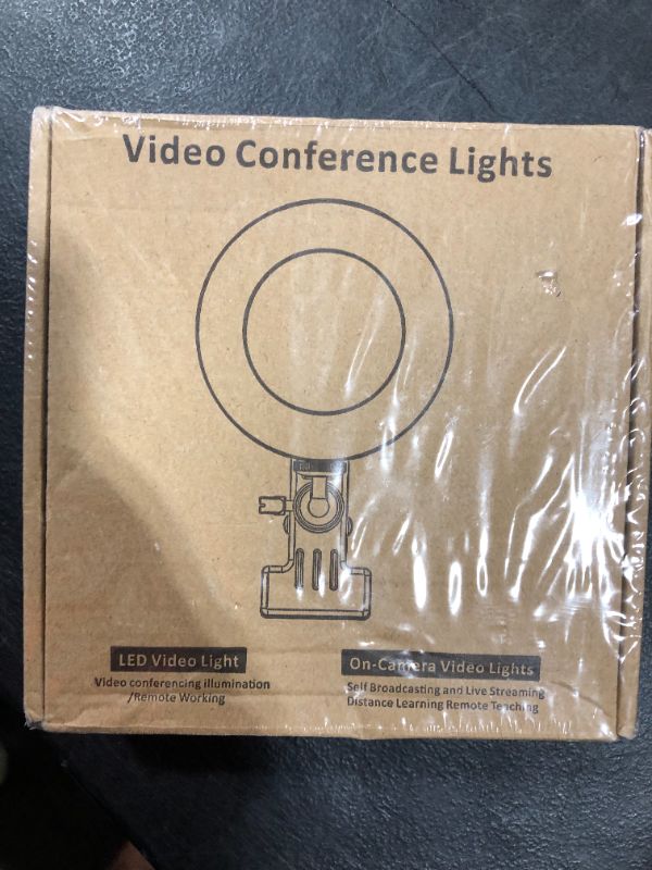 Photo 2 of SEALED Video Conference Lighting Kit, Ring Light for Monitor Clip On,for Remote Working, Distance Learning,Zoom Call Lighting, Self Broadcasting and Live Streaming, Computer Laptop Video Conferencing
