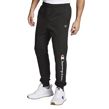 Photo 1 of Champion Mens Script Fleece Jogger Sweatpants - Black Size Medium
