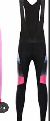 Photo 1 of Bsadne Women's Long Sleeve Breathable Cycling Jersey Set Quick Dry 3D Padded Cushion Pink/Rebel Fun.(S)