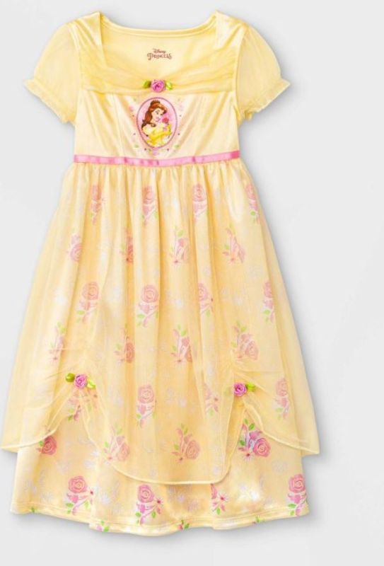 Photo 1 of Toddler Girls' Disney Princess Belle Fantasy NightGown - Yellow 4T
