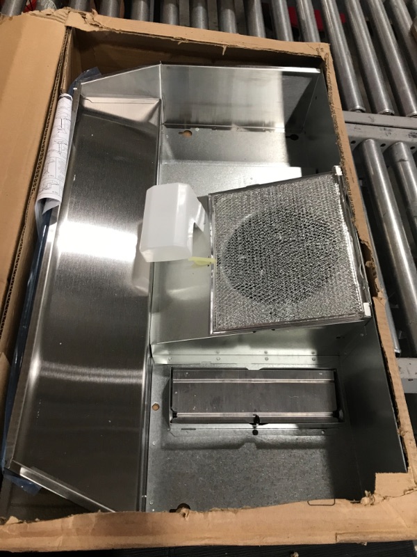 Photo 1 of Broan-NuTone 40000 Series 30 in. 210 Max Blower CFM Ducted Under-Cabinet Range Hood with Light in Stainless Steel

