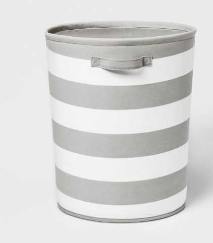 Photo 1 of Canvas Stripe Bin - Pillowfort™

