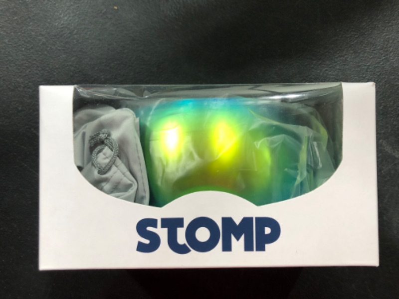 Photo 2 of Stomp Ski Goggles PRO - Frameless Interchangeable Lens 100% UV400 Protection Snow Goggles for Men & Women (Emerald)
