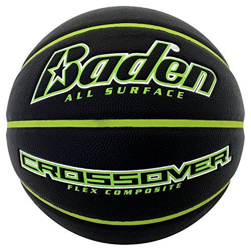 Photo 1 of Baden Crossover Indoor/OutdoorBasketball-Black/Green Size 5
 FLAT!!! 