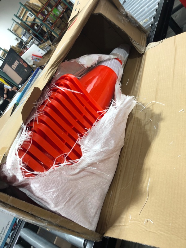 Photo 2 of 12pcs Traffic Cones Safety Cones - Traffic Cones 28 inch PVC Orange Cones Parking Cones for Obstacle Course Parking Barrier
