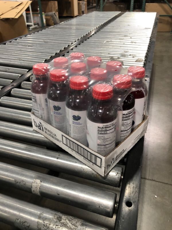 Photo 2 of Bai Flavored Water, Brasilia Blueberry, Antioxidant Infused Drinks, 18 Fluid Ounce Bottles, 12 Count BB JULY 01 2022 