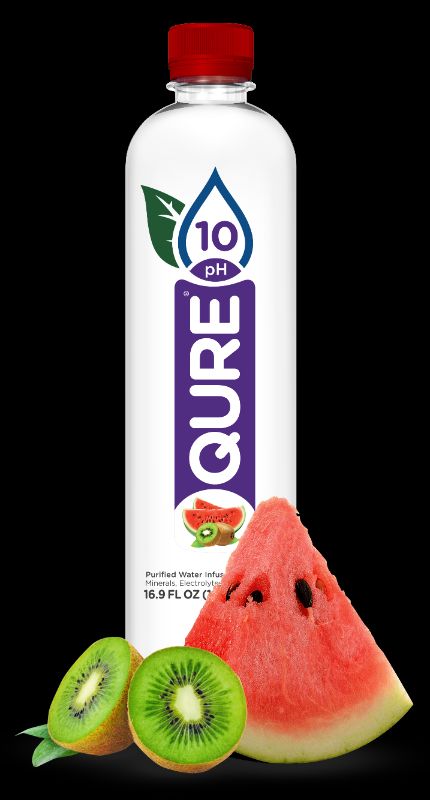 Photo 1 of 24 Count Qure Alkaline Water, Watermelon Kiwi, UNKNOWN EXPIRATION DATE 