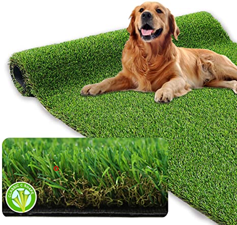 Photo 1 of XLX TURF Artificial Grass Rug 4 x4 foot square., Indoor/Outdoor Fake Grass Turf Carpet for Dog Pet/Balcony/Patio/Garden Lawn Landscape
