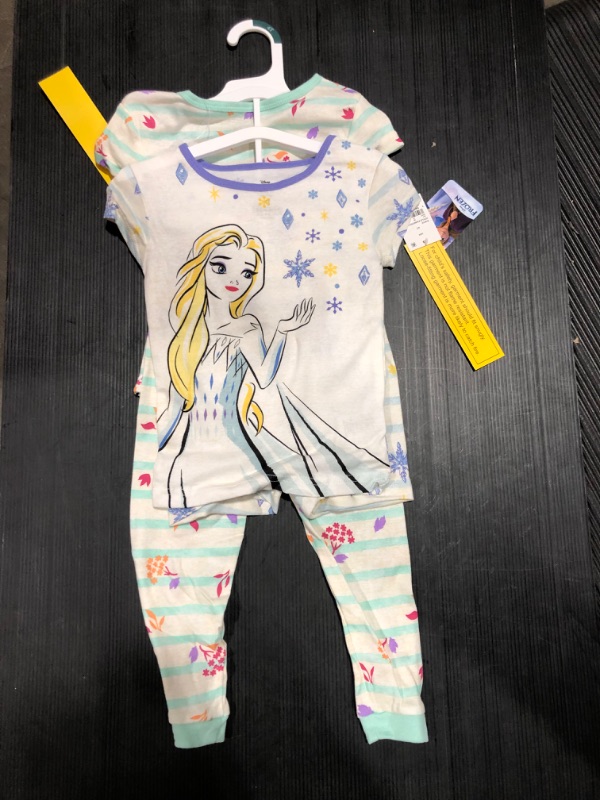 Photo 3 of 4T Toddler Girls' 4pc Frozen Short Sleeve Snug Fit Pajama Set -
