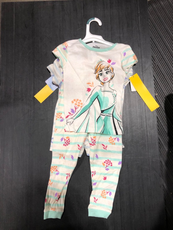 Photo 2 of 4T Toddler Girls' 4pc Frozen Short Sleeve Snug Fit Pajama Set -
