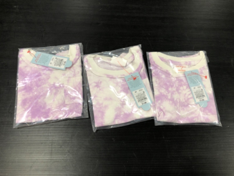 Photo 2 of 3 PACK! SIZE 2T Toddler Drop Shoulder Short Sleeve T-Shirt - Cat & Jack™ Light Purple
