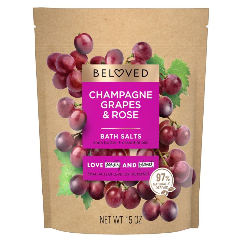 Photo 1 of 6 PACK!!! 15oz Beloved Champagne Grapes and Rose Bath Salts 