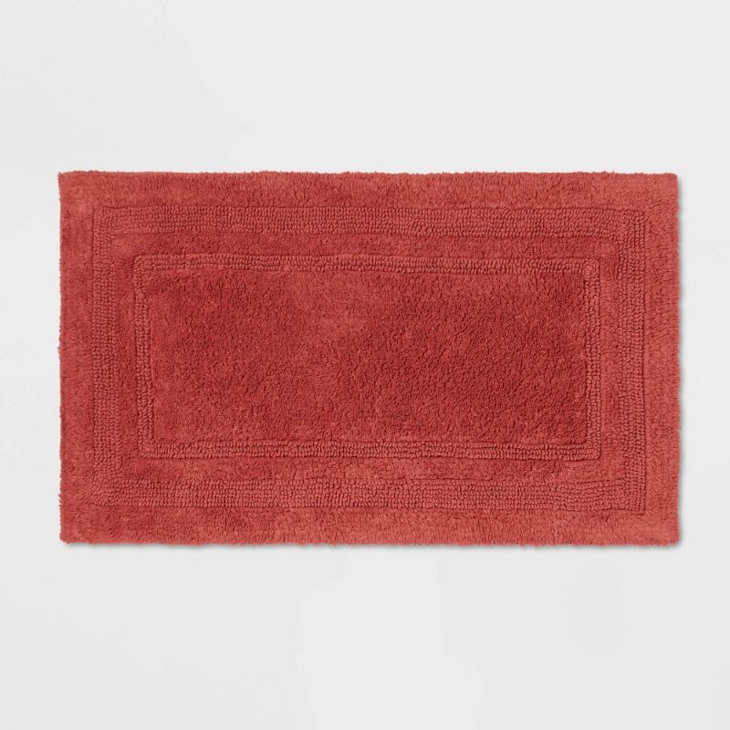 Photo 1 of 20"x34" Performance Cotton Reversible Bath Rug - Threshold™