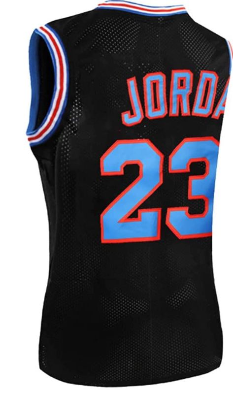 Photo 1 of Mens #23 Space Movie Jersey Stitched Basketball Jersey 90s Hip Hop Clothing for Party medium