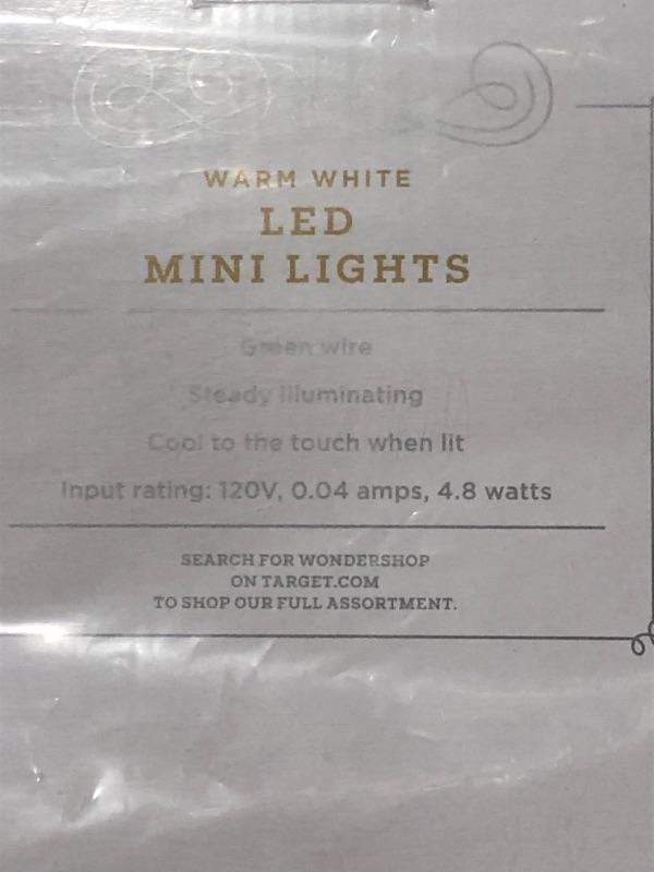 Photo 4 of 60ct LED Smooth Mini Christmas String Lights - Wondershop™

