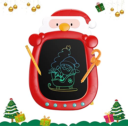 Photo 1 of bravokids LCD Writing Tablet 8.5 inch Doodle Board Colorful Writing Pad Drawing Tablet Christmas Birthday Gift Toys for 3 4 5 6 7 Years Old Girls Boys (Red)
