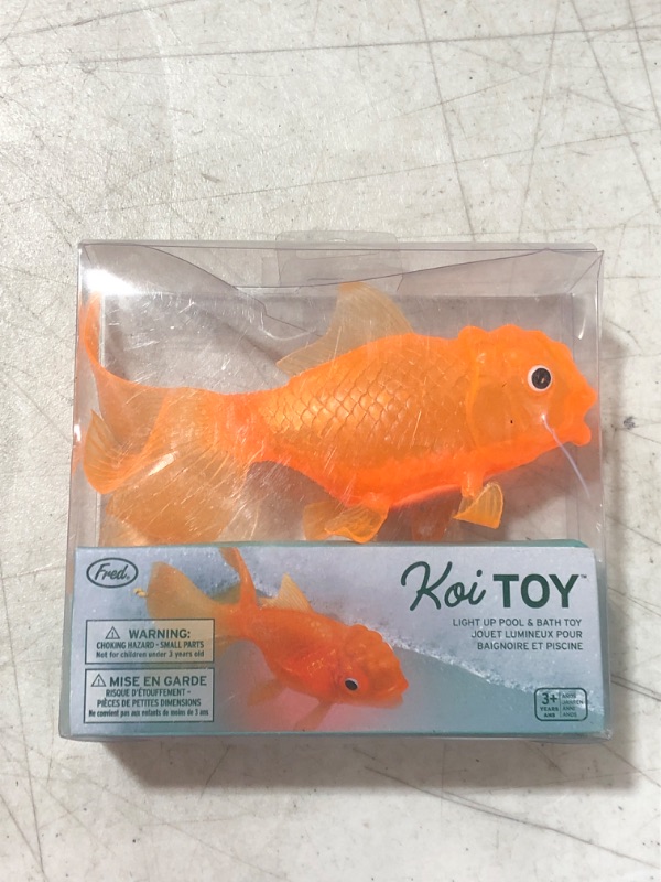 Photo 3 of Genuine Fred Koi Toy Light-Up Bath Goldfish,Orange
