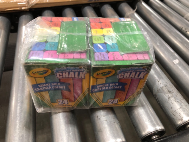 Photo 2 of Crayola 24ct Washable Sidewalk Chalk - Bold Colors - 2 pack

