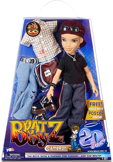 Photo 1 of Bratz 20 Yearz Special Anniversary Edition Original Boy Fashion Doll Cameron with Accessories and Holographic Poster | Collectible Doll | for Collector Adults and Kids of All Ages
