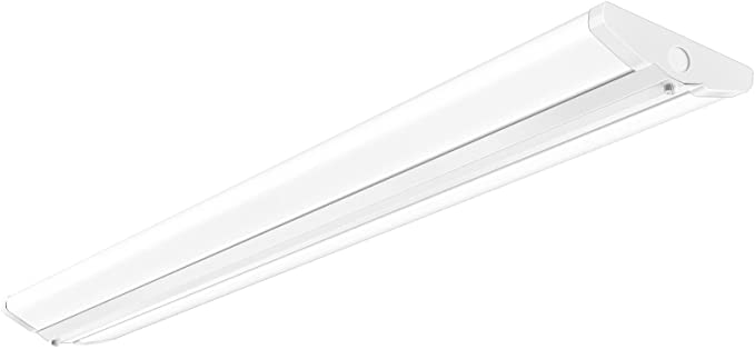 Photo 1 of AntLux 4FT LED Wraparound Light Fixture 50W Ultra Slim LED Shop Lights for Garage, Eye Care, 5500 Lumens, 4000K Neutral White, 4 Foot Flush Mount Office Ceiling Wrap Light for Workshop Kitchen Laundry
