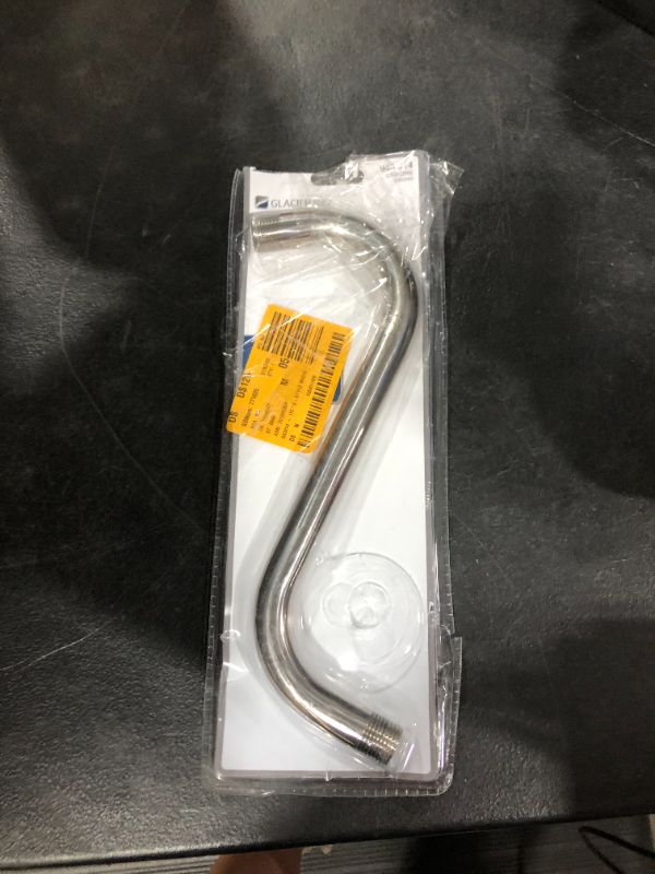 Photo 1 of 11 in. S-Style Shower Arm and Flange in Chrome
