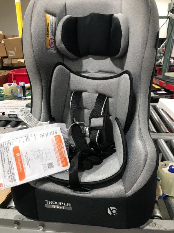 Photo 2 of Baby Trend Trooper™ 3-in-1 Convertible Car Seat - Moondust - Light Gray
