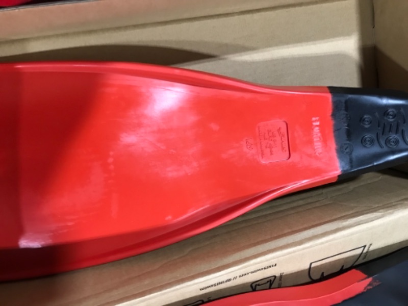 Photo 2 of FINIS Long Floating Fin 9-11 Black and Red (Euro 42-44)
