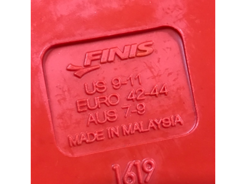 Photo 1 of FINIS Long Floating Fin 9-11 Black and Red (Euro 42-44)
