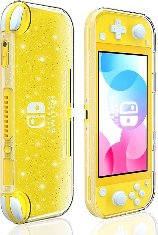 Photo 1 of Switch lite Protective Case, Switch lite Clear Glitter Case, Shiny Sparkly Switch Lite TPU Cover - 1 Pack