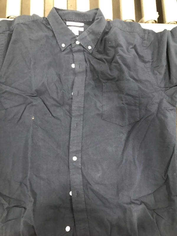 Photo 2 of Amazon Essentials Men's Regular-Fit Short-Sleeve Pocket Oxford Shirt size xl 