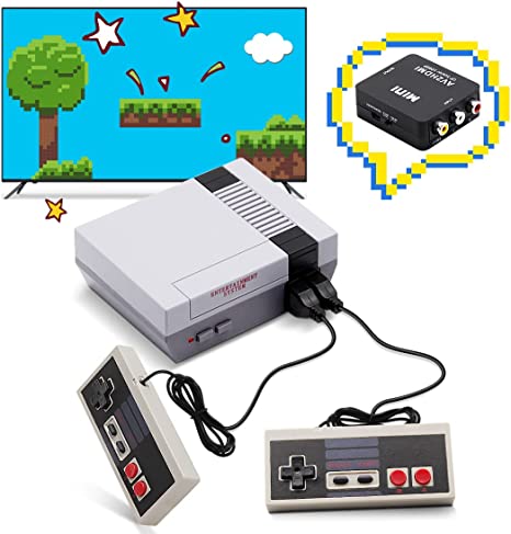 Photo 1 of Classic Edition Mini Retro Game Console, Homegician AV and HDMI Output Classic Mini Video Games, Homegician Built-in 620 Games with 2 Classic Controllers, Birthday Gifts Choice for Children/Adults