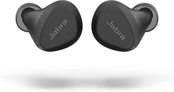 Photo 1 of Jabra Elite 4 Active in-Ear Bluetooth Earbuds – True Wireless Earbuds with Secure Active Fit, 4 Built-in Microphones, Active Noise Cancellation and Adjustable HearThrough Technology – Black