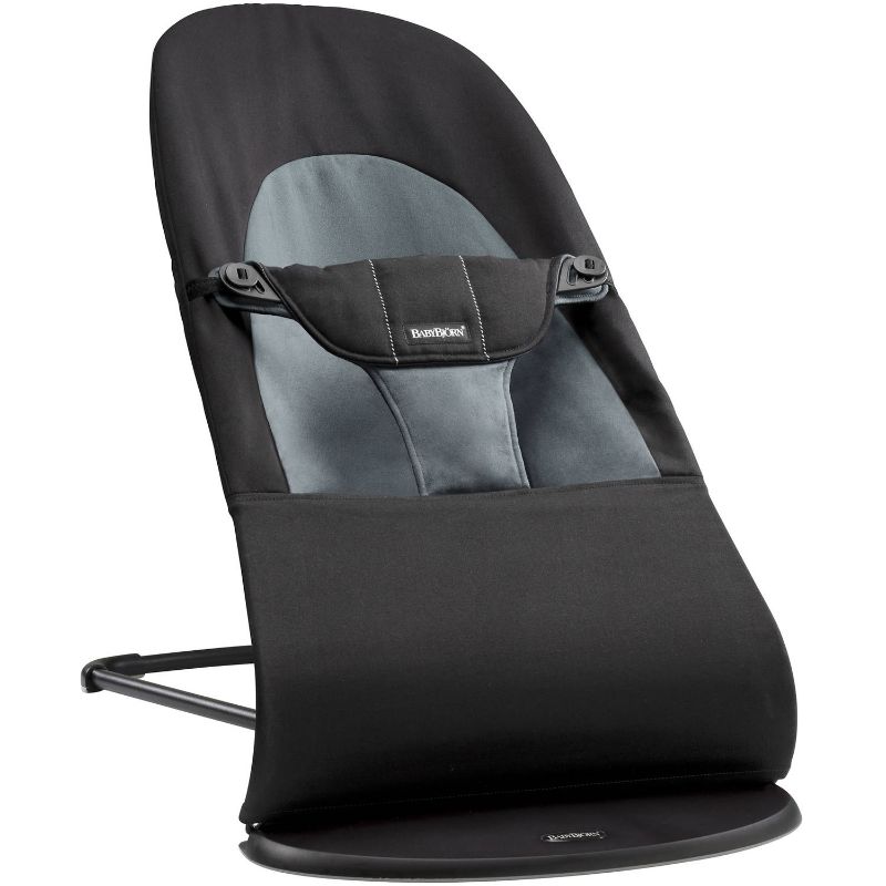 Photo 1 of BABYBJORN Bouncer Balance Soft - Black/Dark Gray / Cotton / Black
