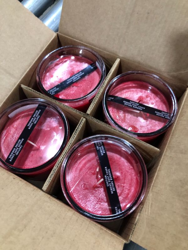 Photo 2 of 4 Pack -11oz Value 3-Wick Frosted Cheer Candle
